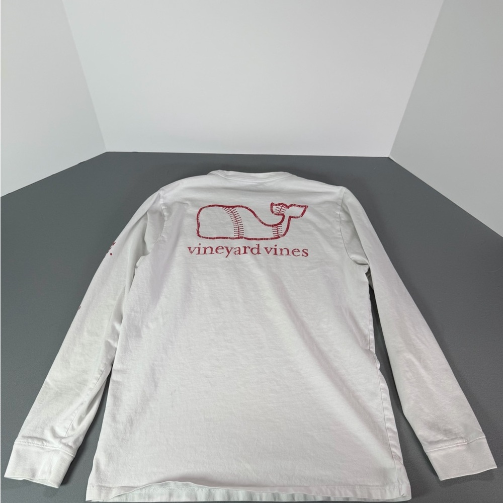Vineyard Vines White and Red Long Sleeve Tee (Teen 18xl, women’s small)…with hat - Picture 6 of 13